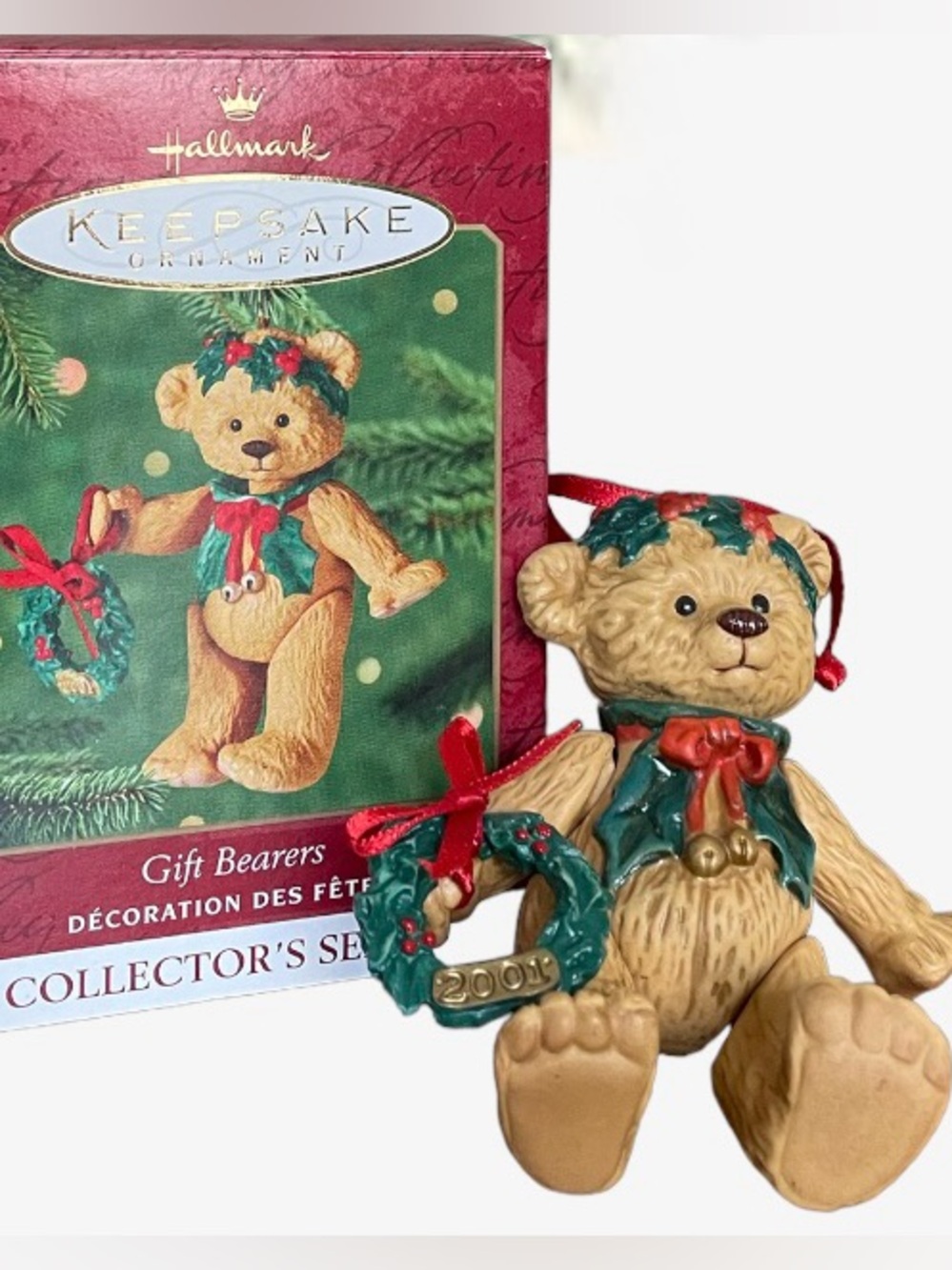 2001 Hallmark Series Gift Bearers Porcelain Ornament